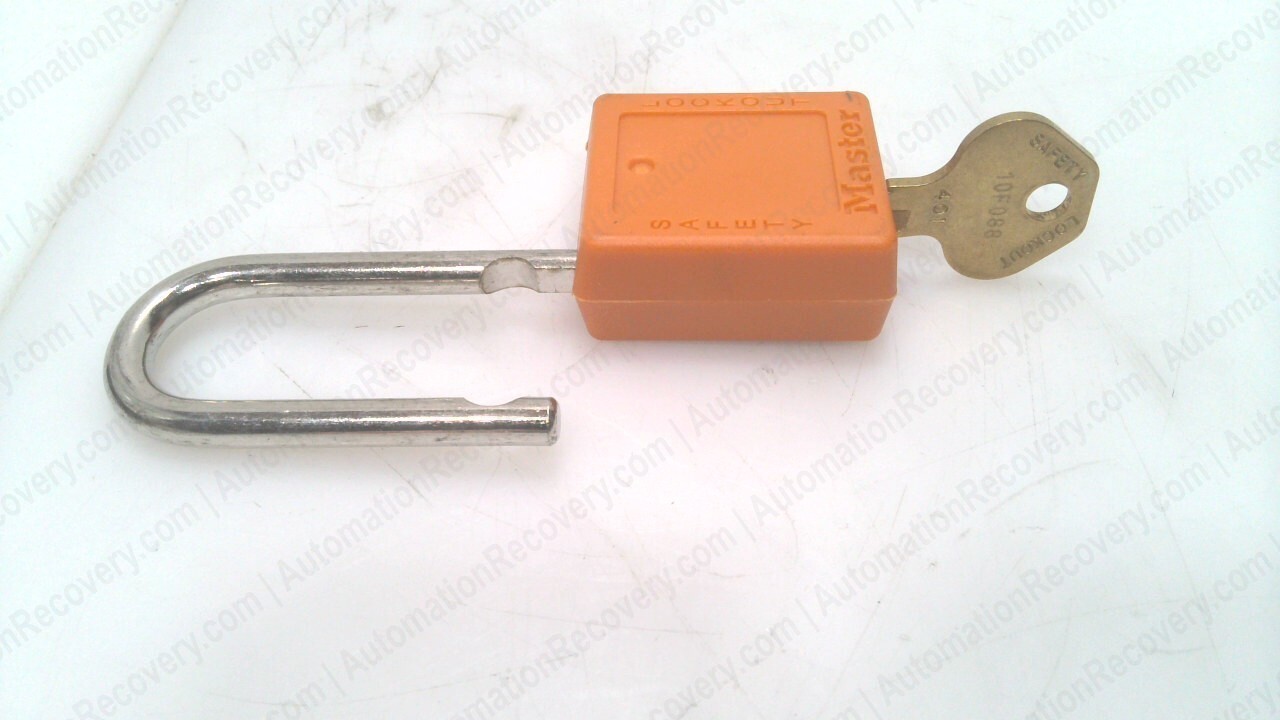 MASTER LOCK 410ORJ BOX OF 6, ZENEX THERMOPLASTIC SAFETY PADLOCK 1-1/2″, #334312