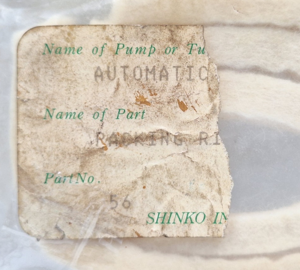 SHINKO PART NO. 56 PACKING RING NEW FAST SHIPPING