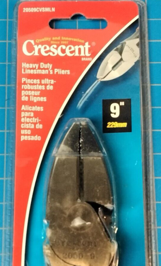 Crescent 2050-9 Lineman’s Pliers 9 In. High Leverage 20509CVSMLN
