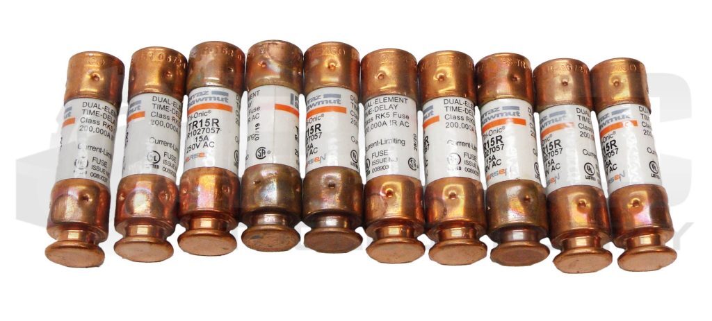 LOT OF 10 NEW MERSEN TR15R DUAL ELEMENT FUSE 15A 250VAC