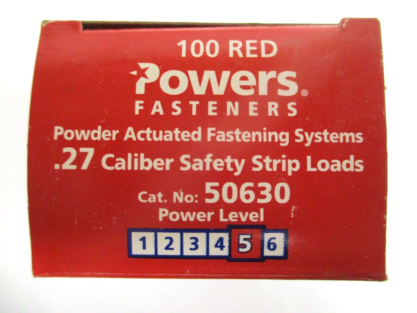 POWER FASTENERS, 50630, LEVEL-5, 0.27 CALIBER SAFETY LOADS, LOT OF 10 , SURPLUS