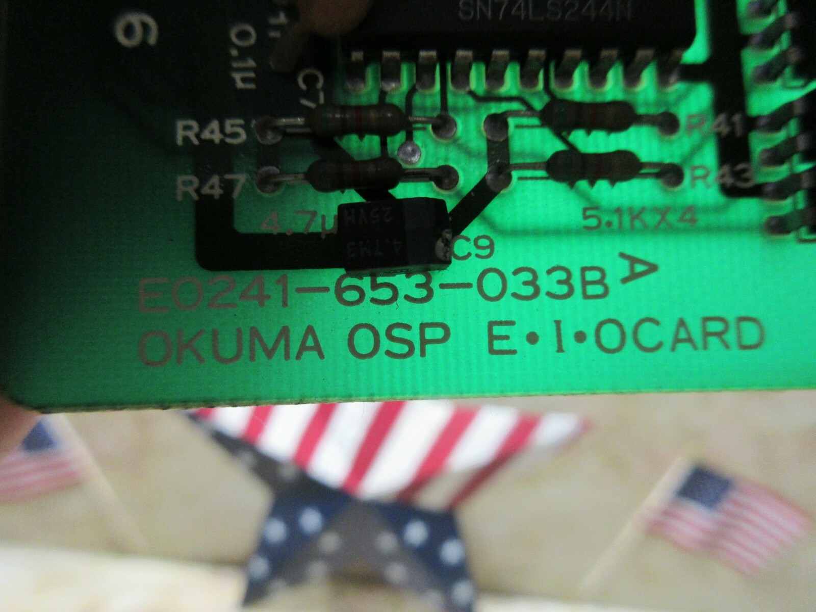 OKUMA MC-4VA OSP5000M-G CIRCUIT BOARD E0241-653-033B E I O CARD EACH 1