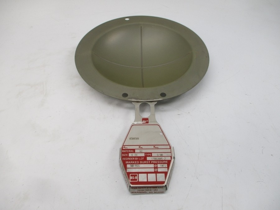 BS&B SAFETY SYSTEMS S-90 0300508 500PSI 190’C 6″ NSMP