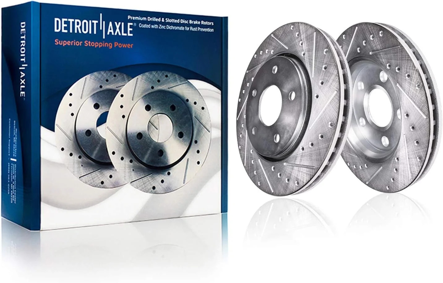 Detroit Axle – Front Brake Kit for 2006-2018 Dodge Ram 1500, 07-09 Durango Chrys