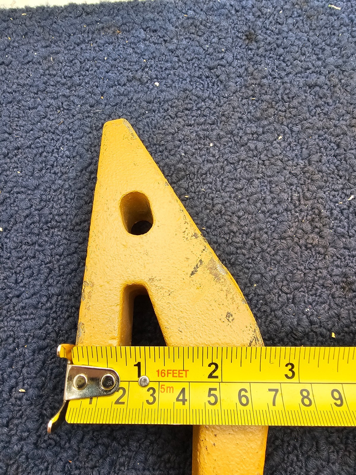 2740 W23: Yellow Bucket Tooth Fits Case/International Harvester