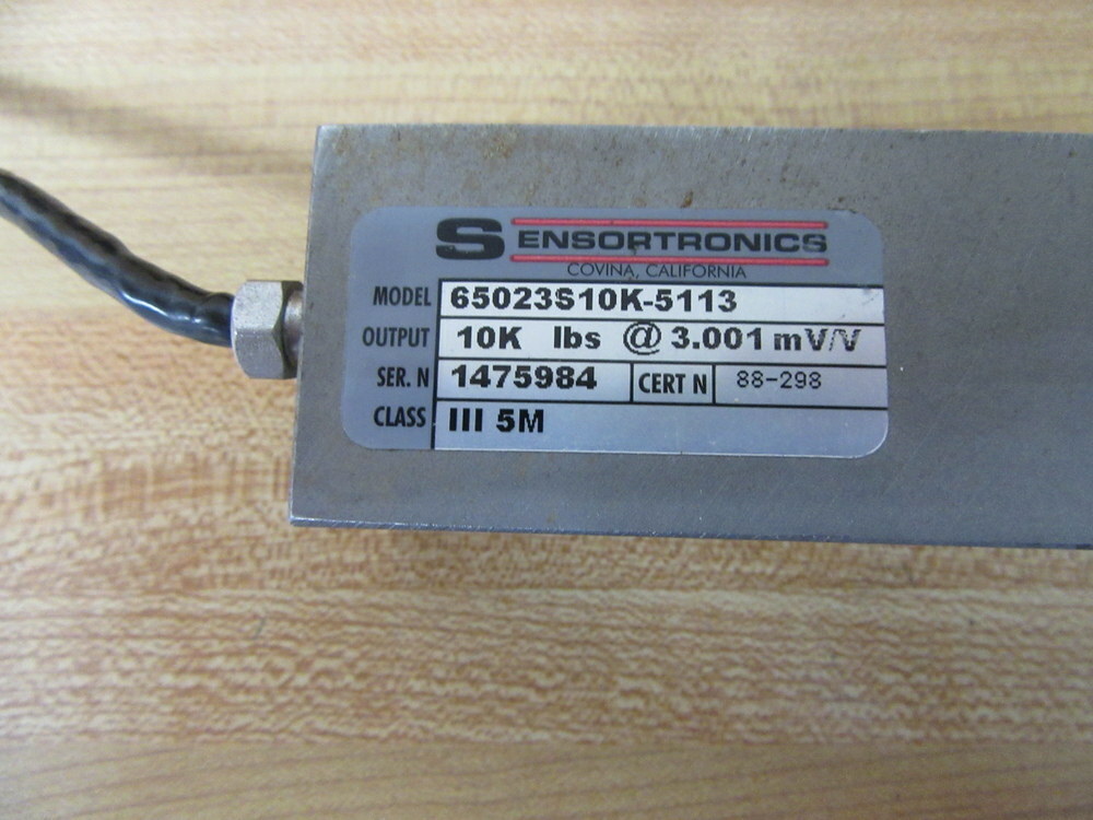 Sensortronics 65023S10K-5113 Beam Load Cell 65023S10K5113