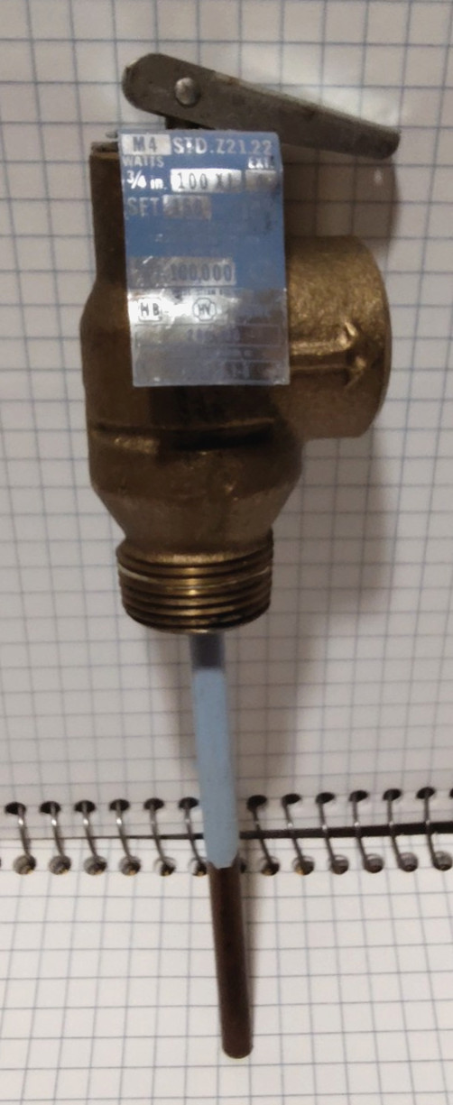 WATTS 100XL 3/4 in. 150 PSI. 210°F RELIEF VALVE USED