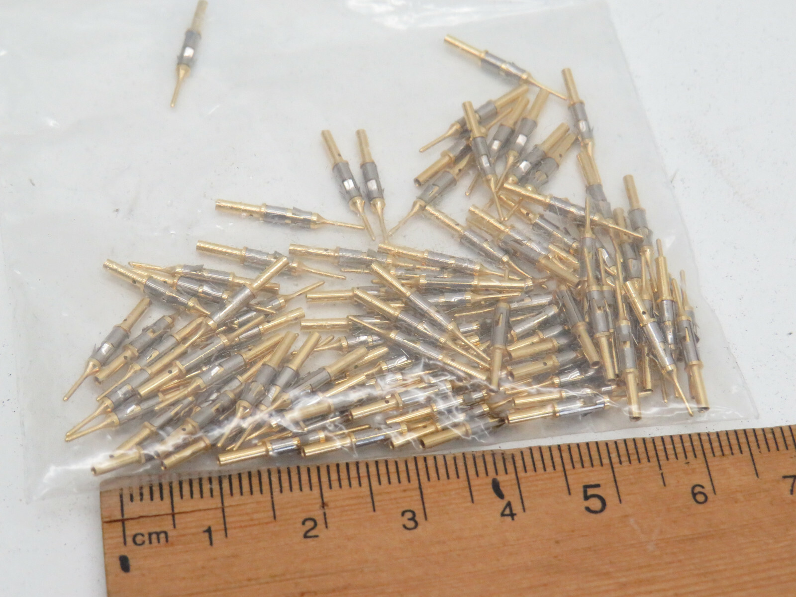 (20-Pack) Contact Pin Socket with Sprin, Male, 1mm, Gold Plated