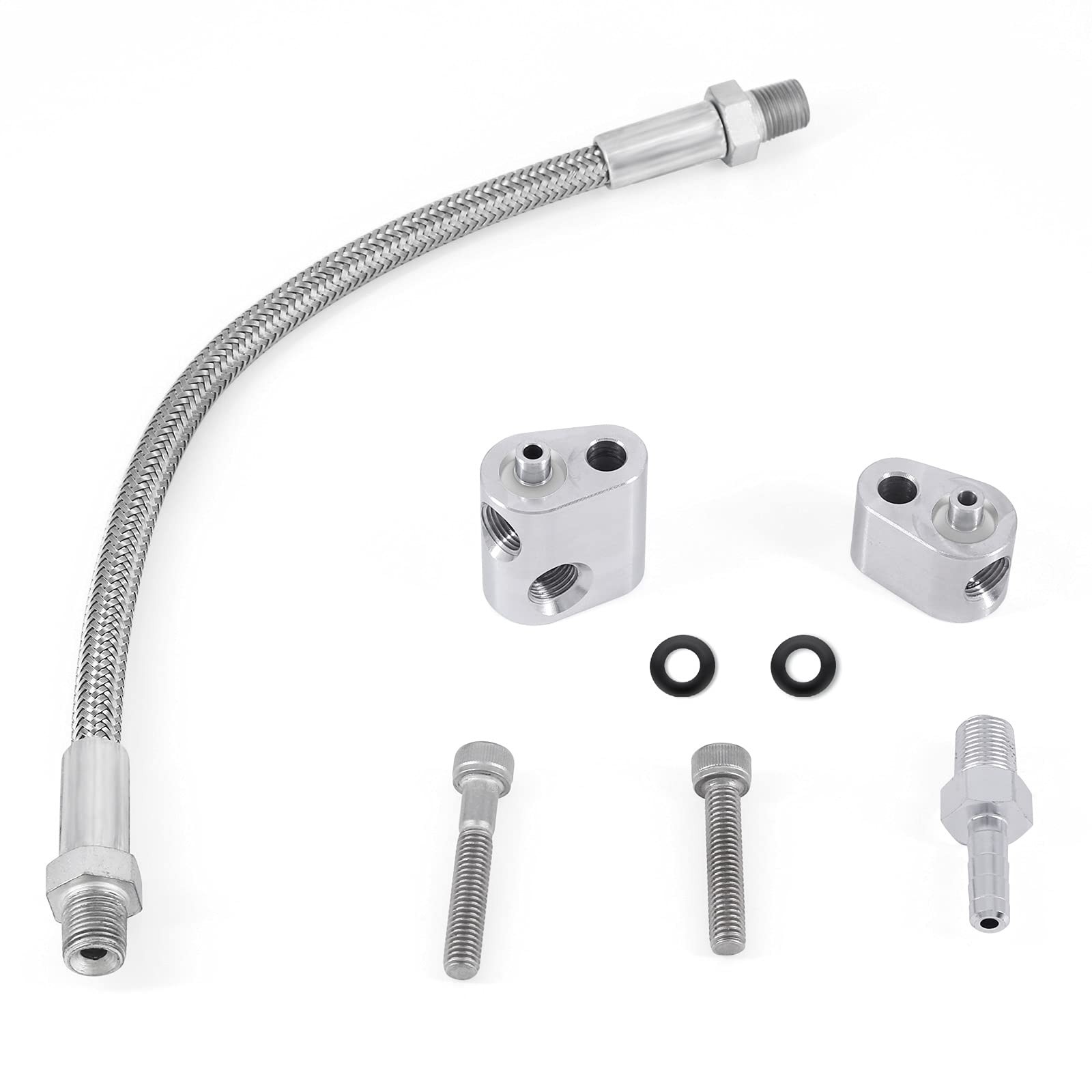 LS Throttle Body Bypass Hose Kit Coolant Steam Port Crossover Auto Parts