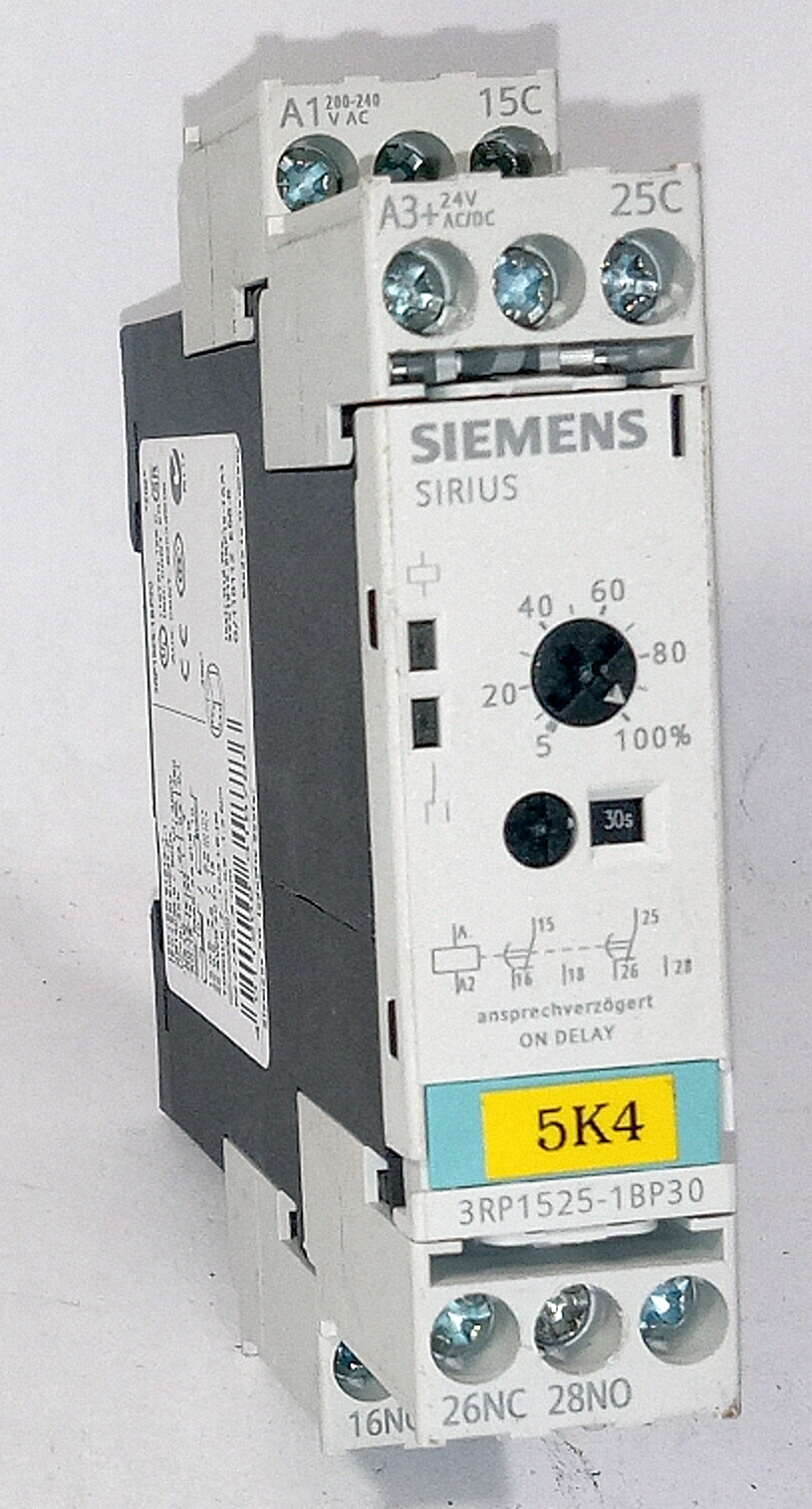 1 USED SIEMENS 3RP1525-1BP30 TIMING RELAY ***MAKE OFFER***