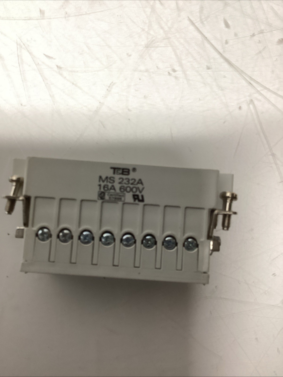 Thomas & Betts Pos-E-Kon MS232A Male Insert Screw 16A 600V S-585