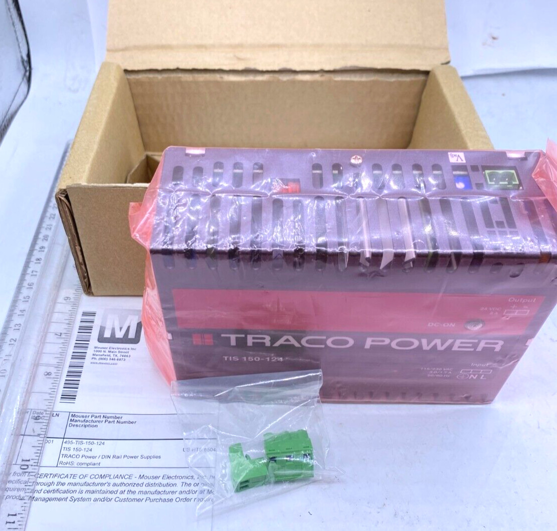 Mouser Traco Power Supply TIS150-124 New