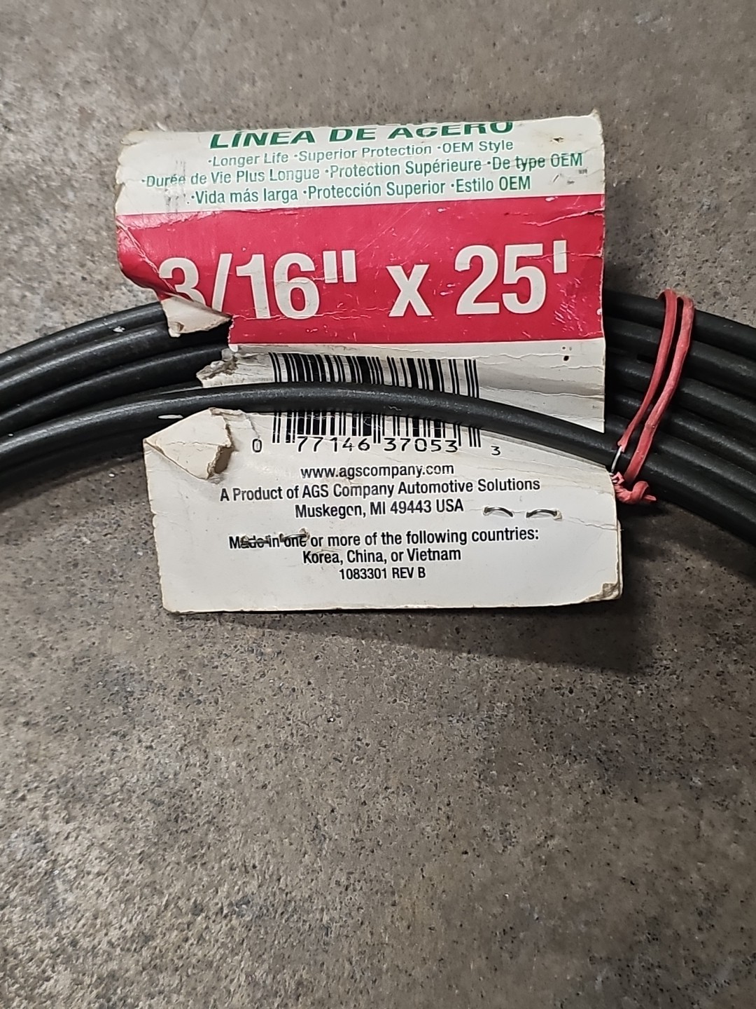 Poly-Armour 3/16″ Steel Brake Line Tubing Coil 25 Ft PVF Coated Universa