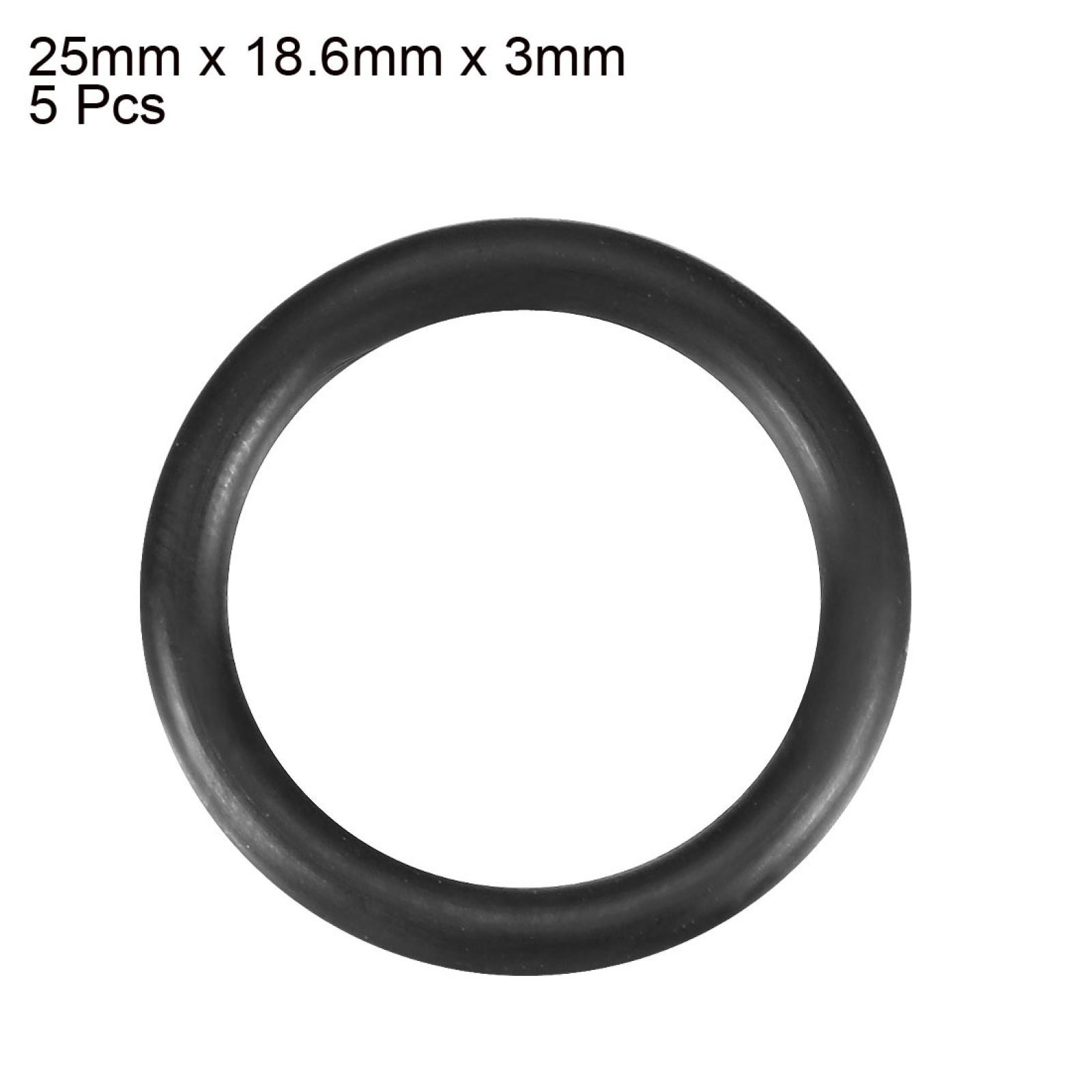 5Pc 25mm 1″ Outside Dia. Rubber Oil Seal Sealing O Ring Gaskets