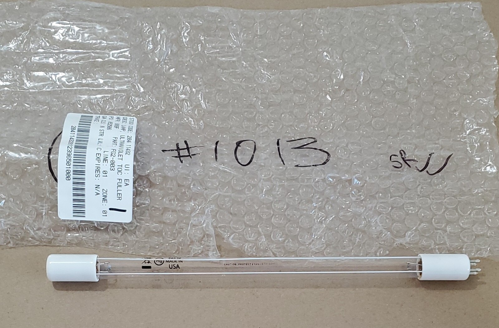 *NEW OLD STOCK* Fuller UltraViolet 1013 Hg Lamp FG2-003 F27-12 4-Pin + Warranty!