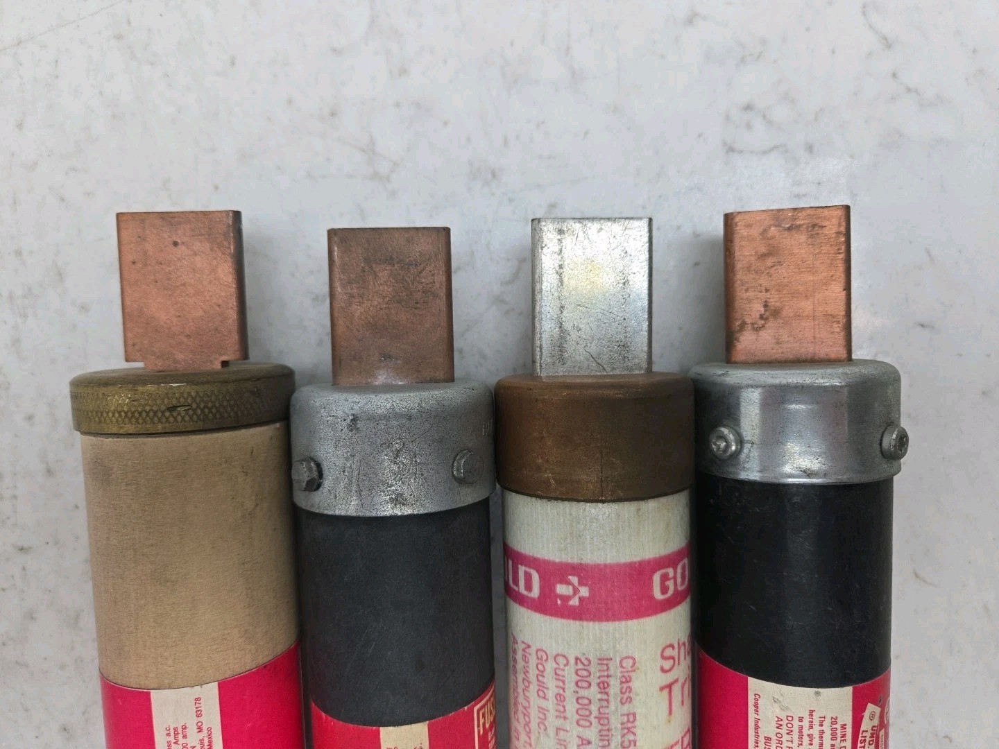 Mixed Lot of 4 K5 Fuses TRS110R FRS125 FRS-R-150 RES200 110A 125A 150A 200A