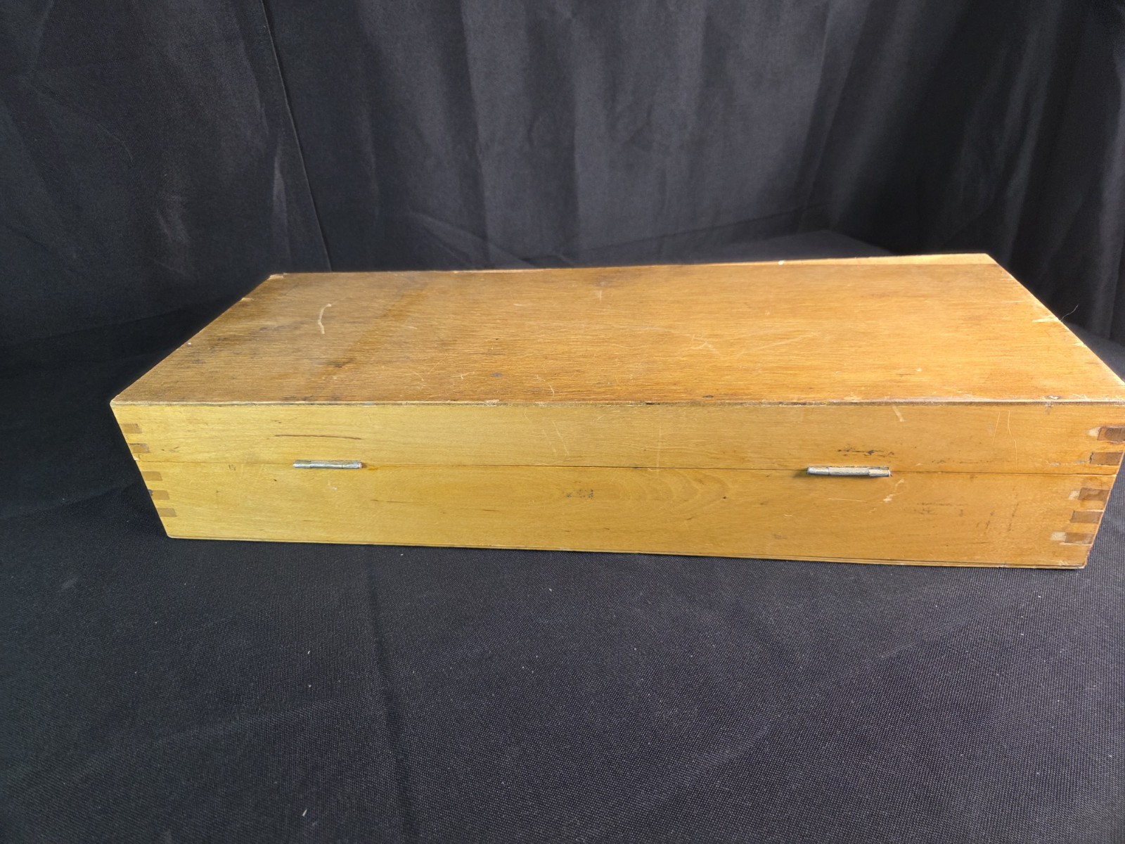 Double Column Height dial Gauge. 18″ x 6″ x 4″, MG Brand – Original Wooden Case