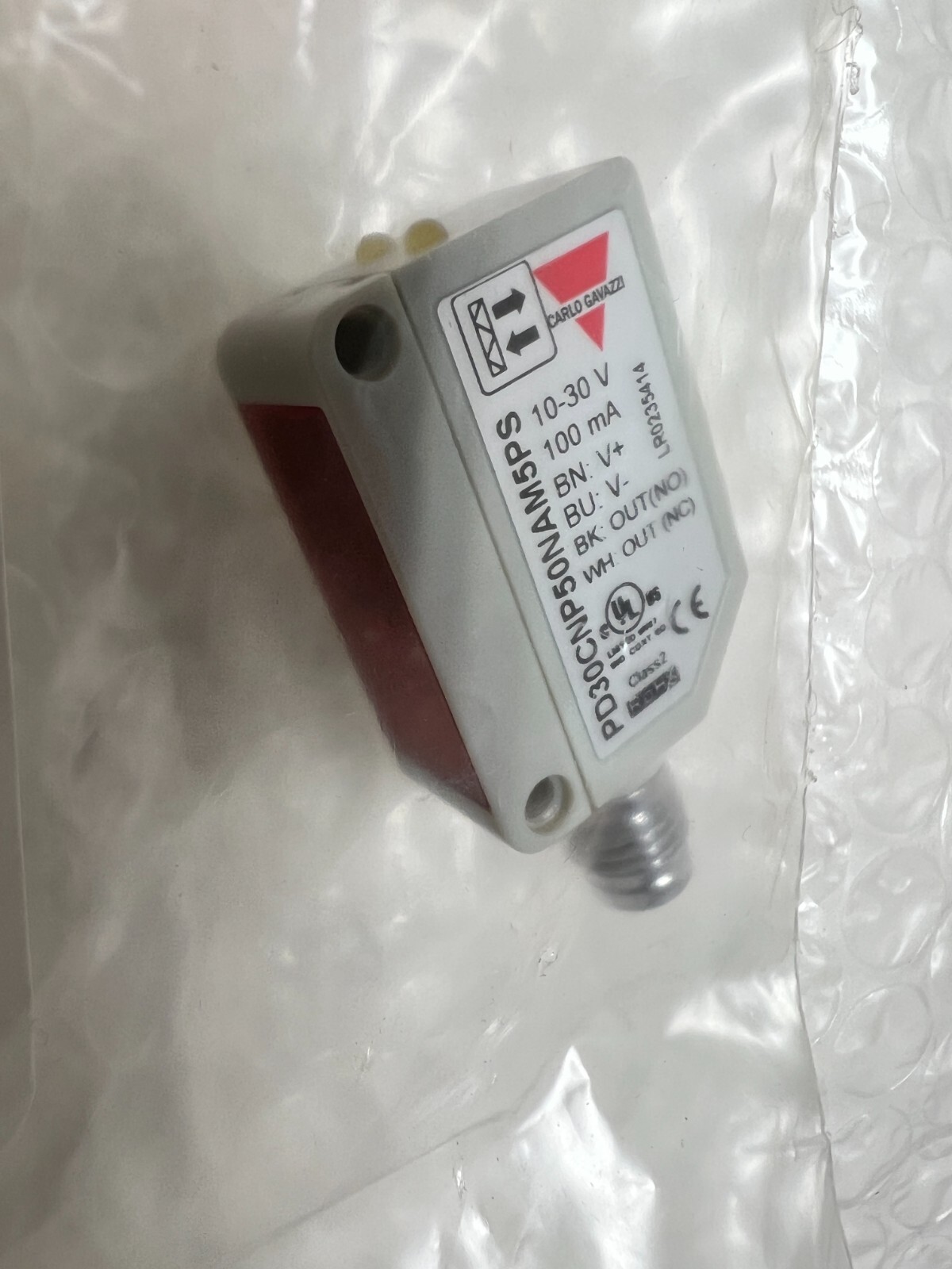Carlo Gavazzi PD30CNP50NAM5PS Photoelectric Sensor Retro-Reflective NO/NC NPN…