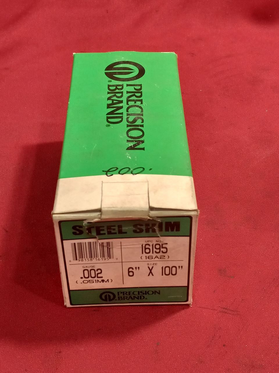 Precision Brand 16195 .002″T, 6″W Steel Shim