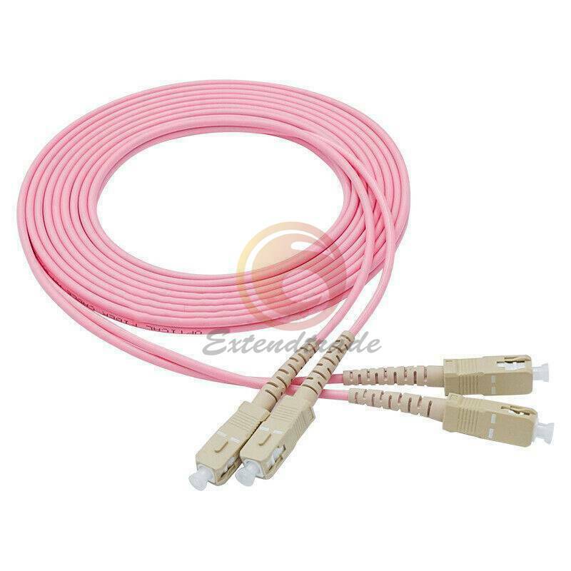 3M SC to SC UPC Duplex Fiber Cable OM4 Multimode 3.0mm Fiber Optic Patch Cord