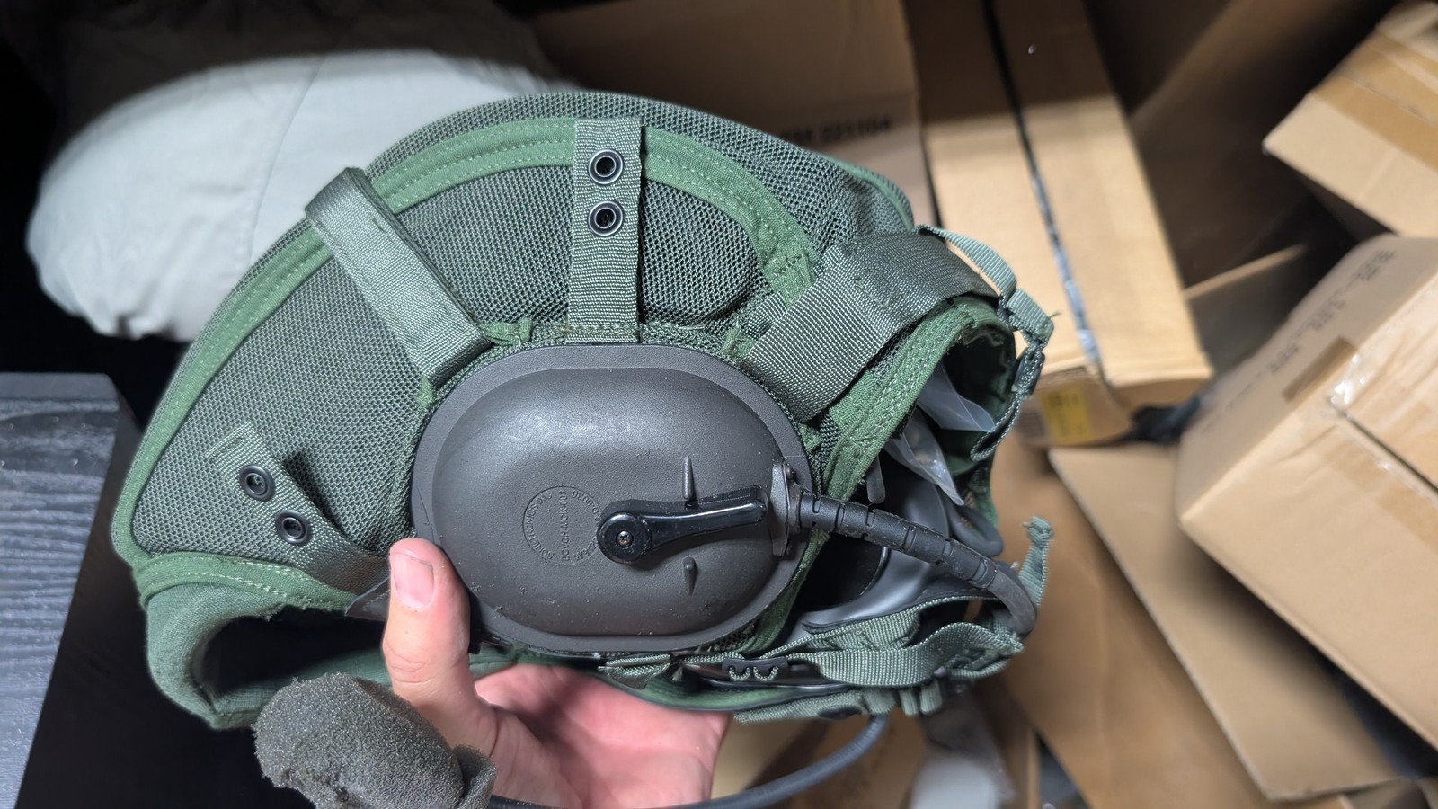 Enhanced Combat Vehicle Crewman CVC Helmet Liner Mic Comm Insert Sonetronics USA