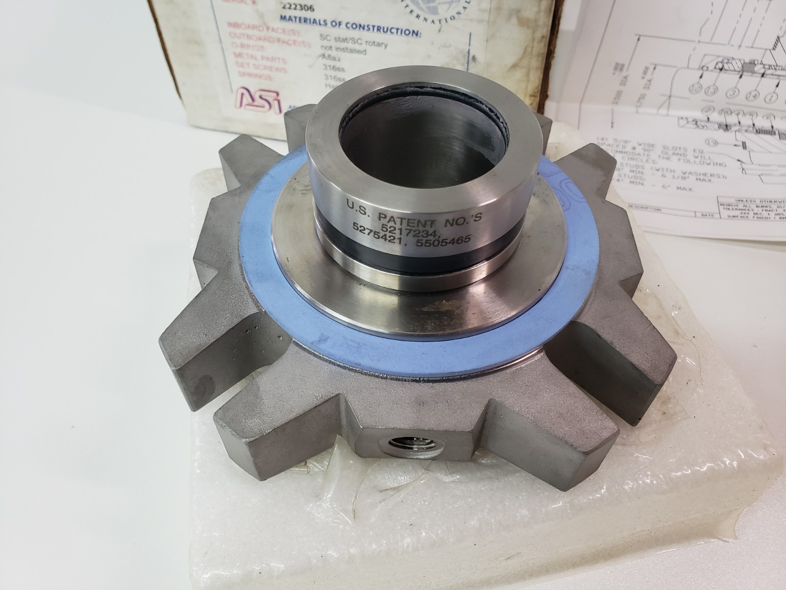 UNUSED – ASI 585-3 Mechanical Seal 1.750″ 316ss