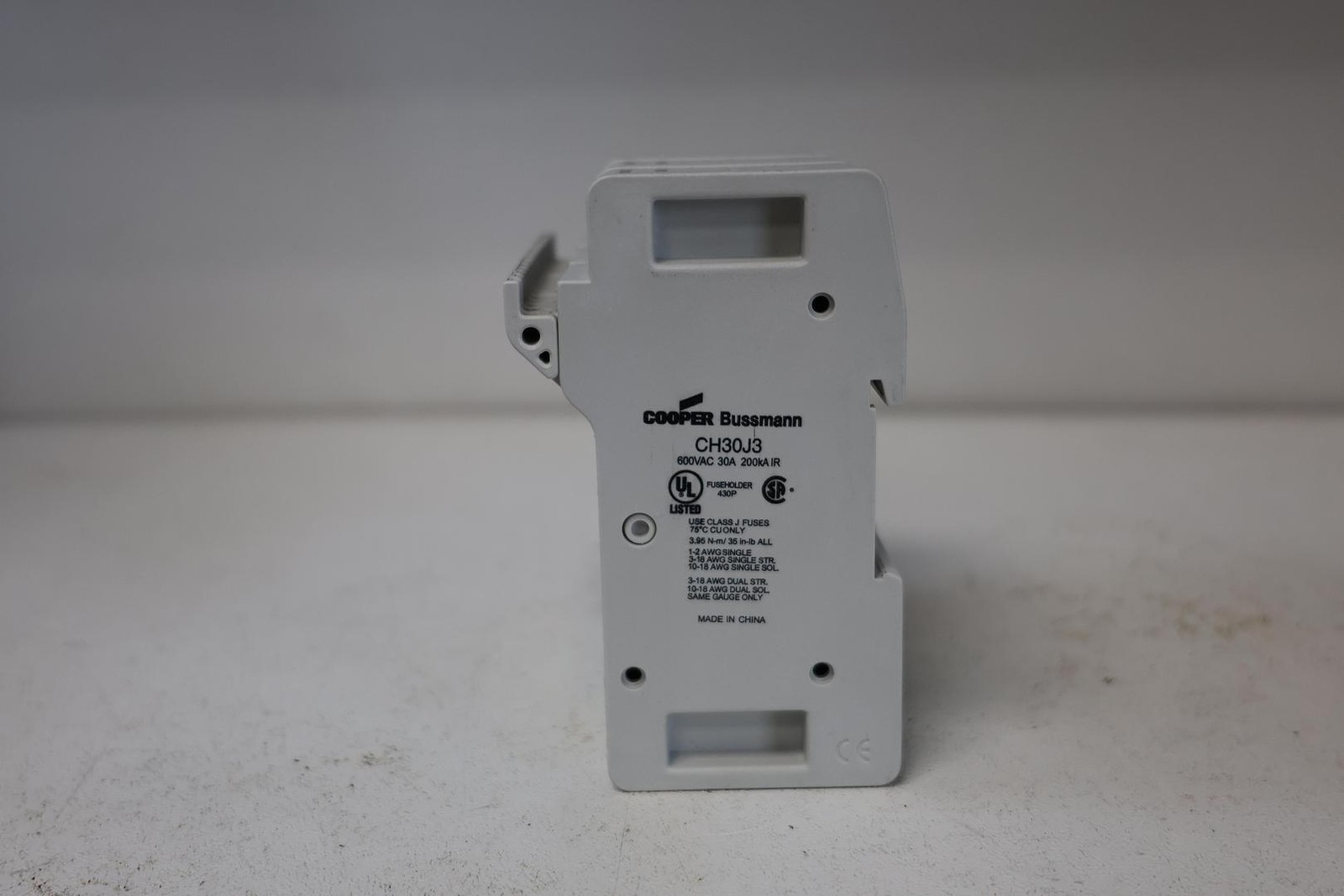 Eaton Bussmann CH30J3 Modular Fuse Holder – 30A, 600V, 3-Pole GHA-179