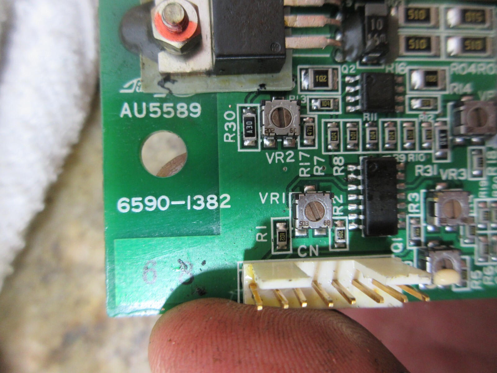 1999 MITSUBISHI TAMAGAWA ENCODER BOARD AU5589 6590-1382 SPINDLE MOTOR