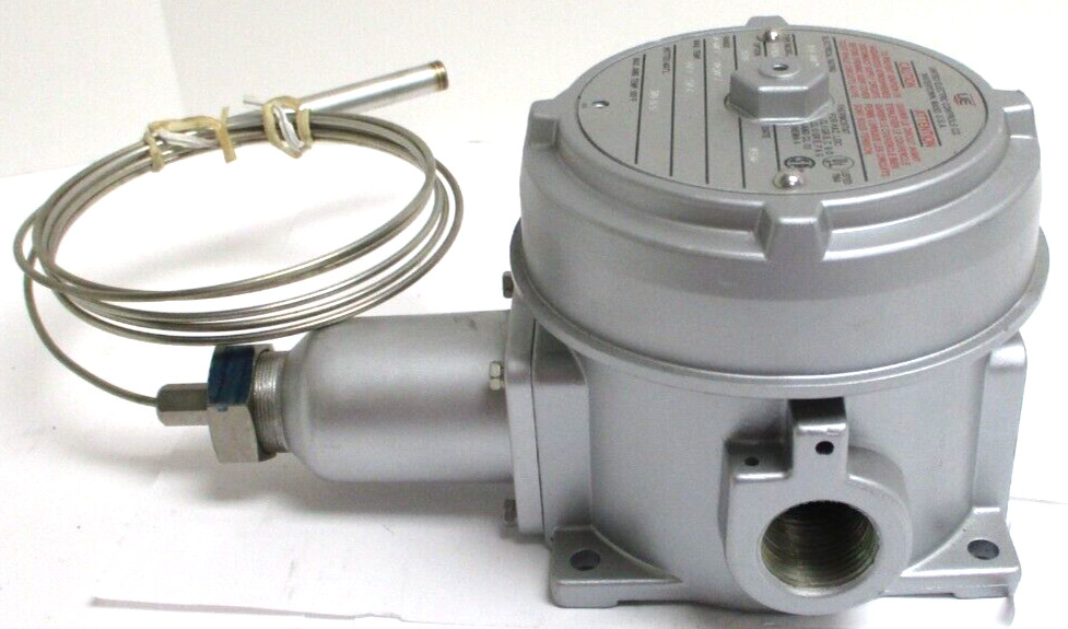 UNITED ELECTRIC CONTROL, F120-7BS, 15A 480 VAC, RANGE 0-400 F, (SILVER), SURPLUS