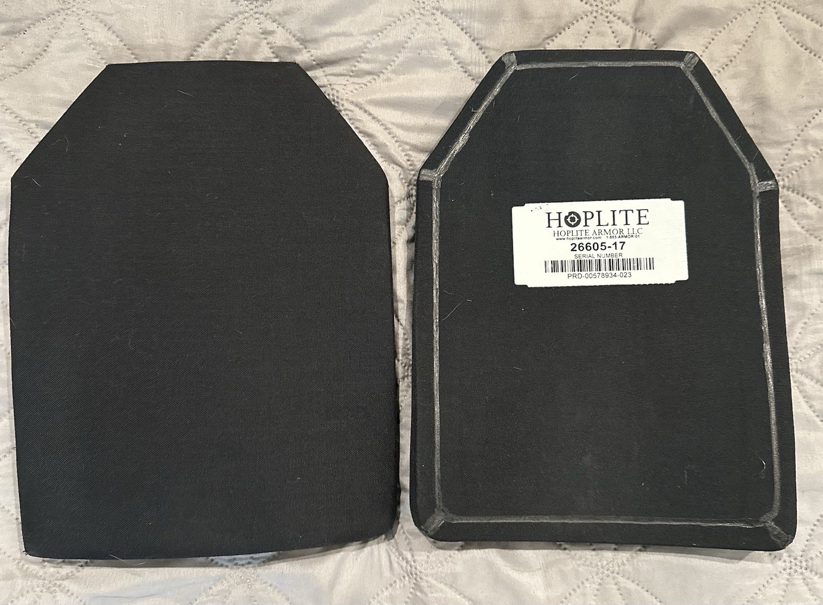 2 Hoplite 26605-17 lvl IV NIJ 0101.06 size small multi-curved stand alone plates