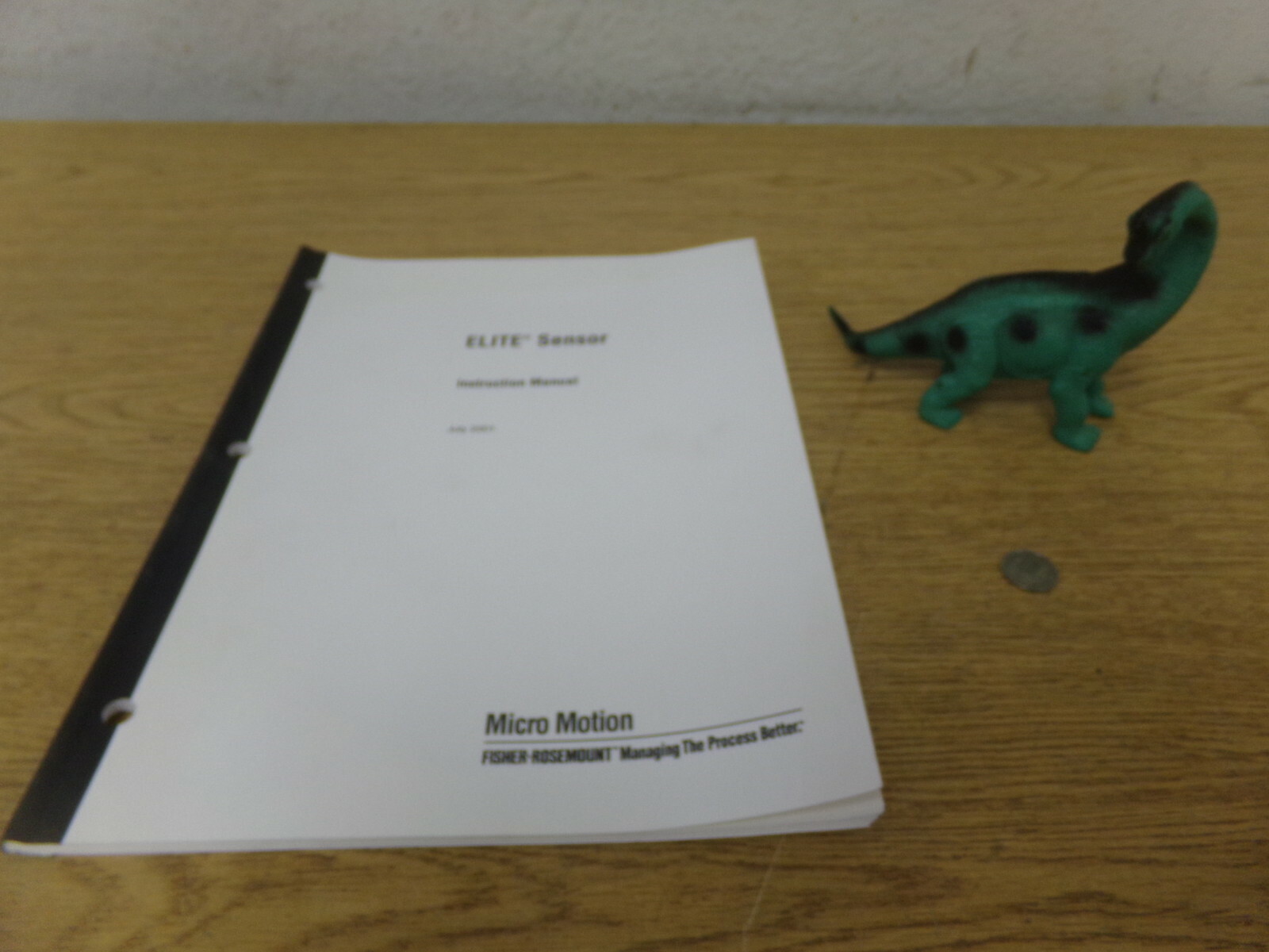 NEW Micro Motion Elite Sensor Instruction Manual July 2001 *FREE SHIPPING*