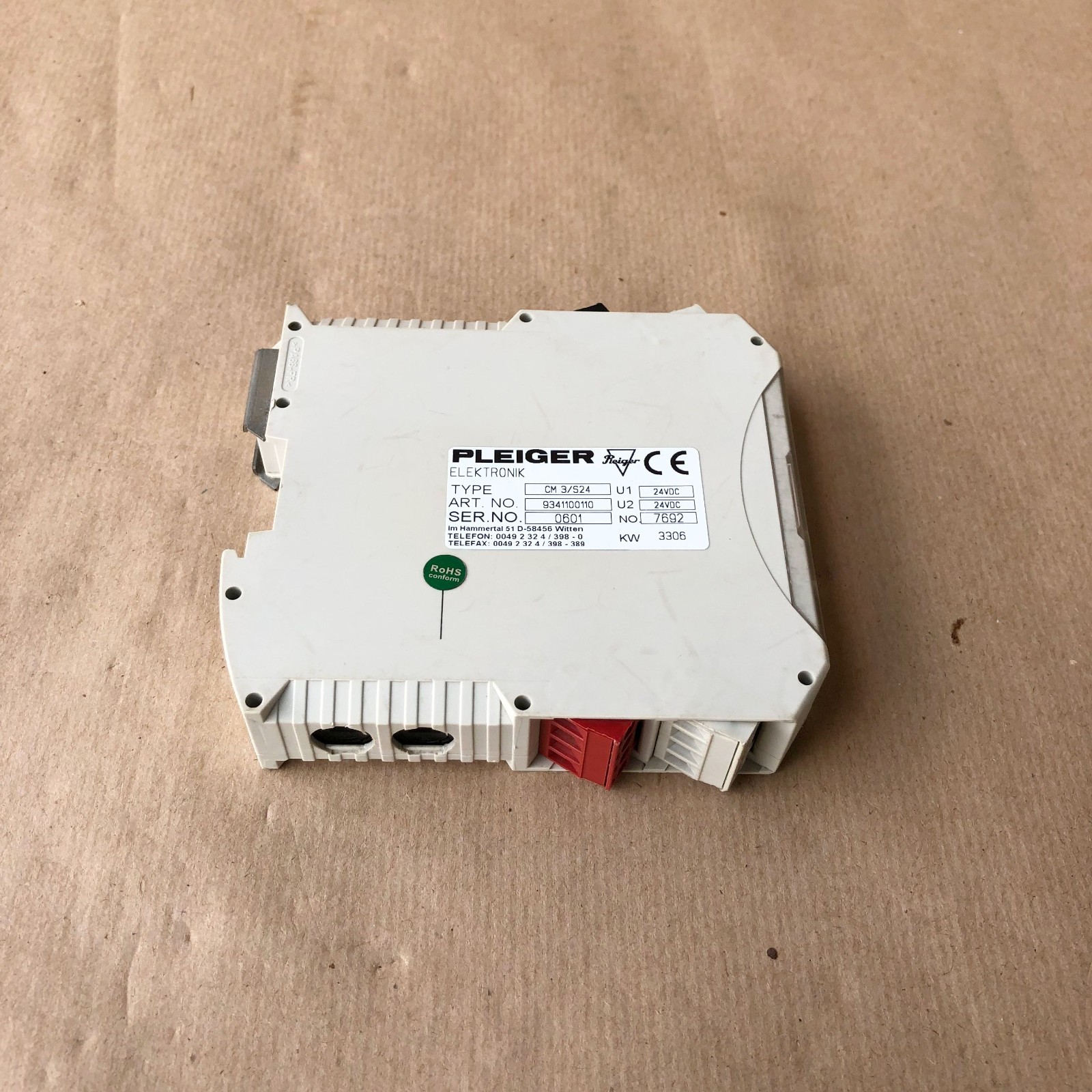 PLEIGER CM 3/S24 CONTROL MODULE
