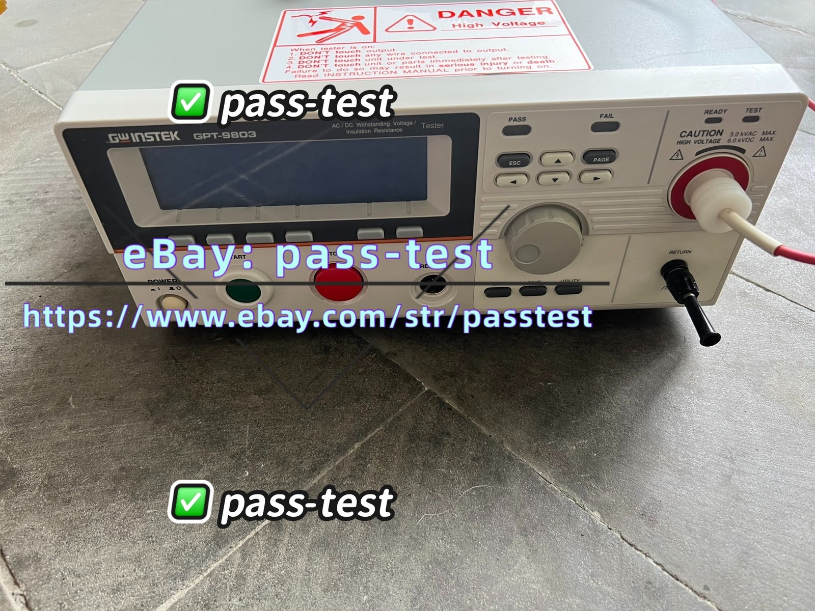 1PCS Used GW Instek GPT-9803