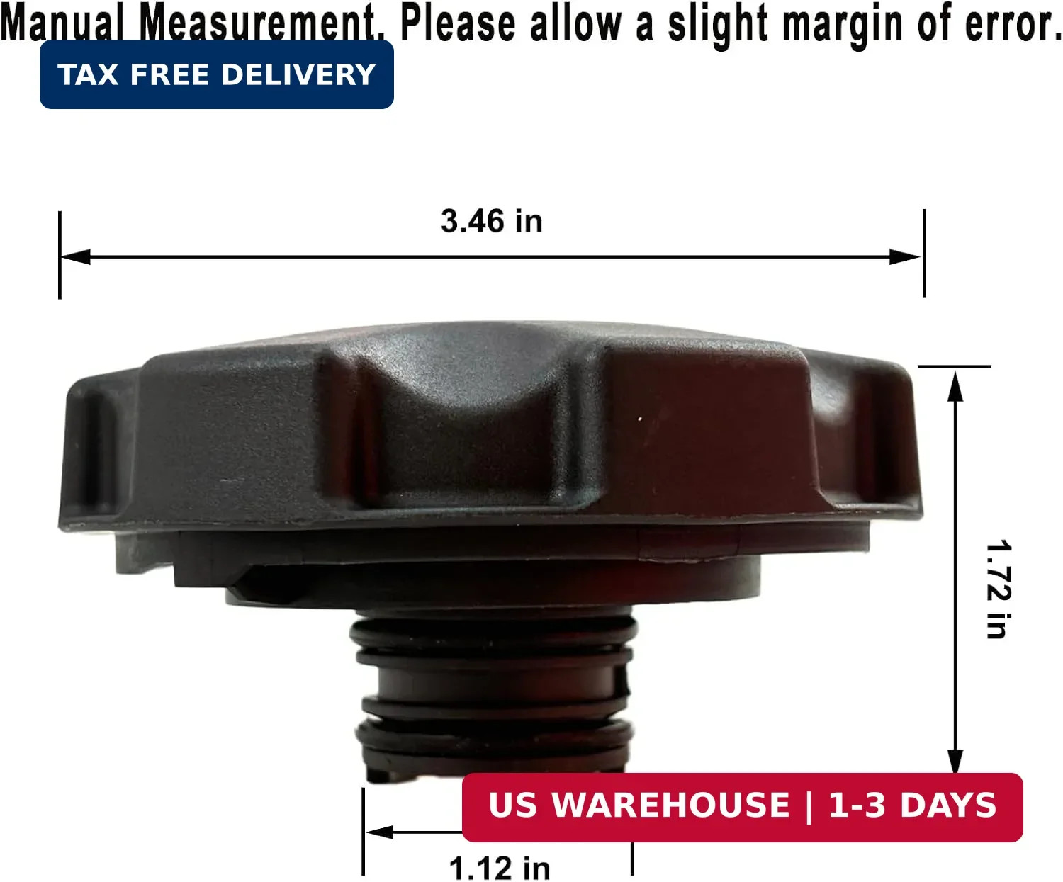 17117639020 17117521071 Radiator Expansion Tank Cap, Coolant Reservoir Cap Compa