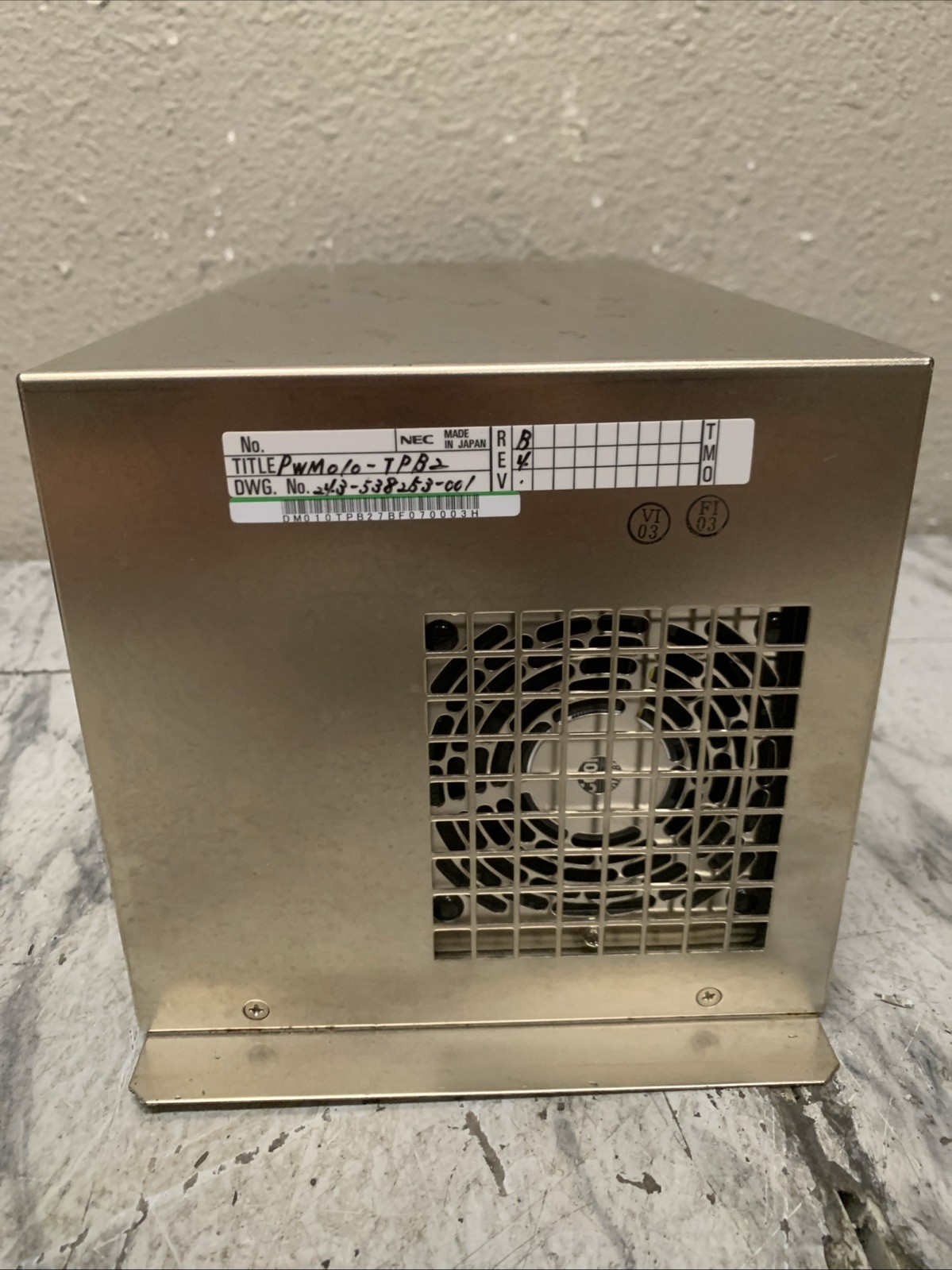 TEL TOKYO ELECTRON POWER SUPPLY PWM010-TPB2