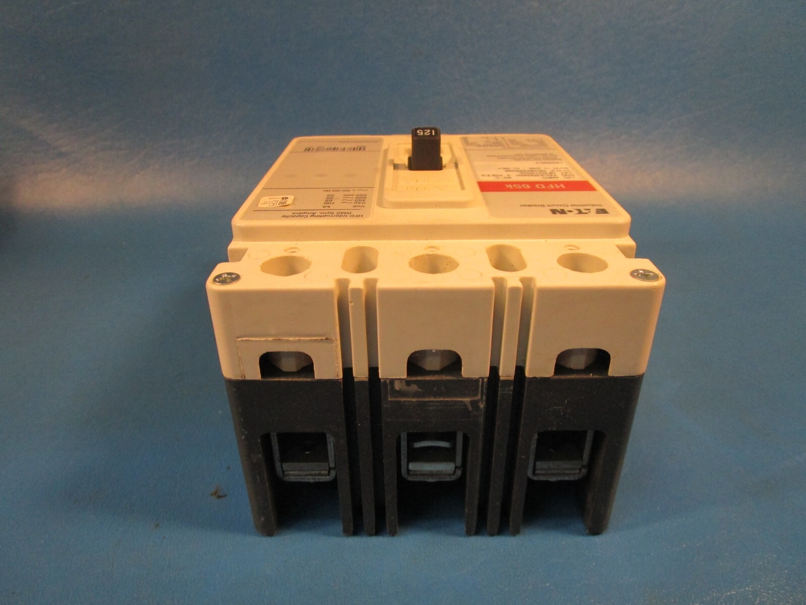 Eaton HFD3125SL, Molded Case Breakers (MCCBs) HFD 3P 125A 600V 50/60Hz 3Ph F Fra
