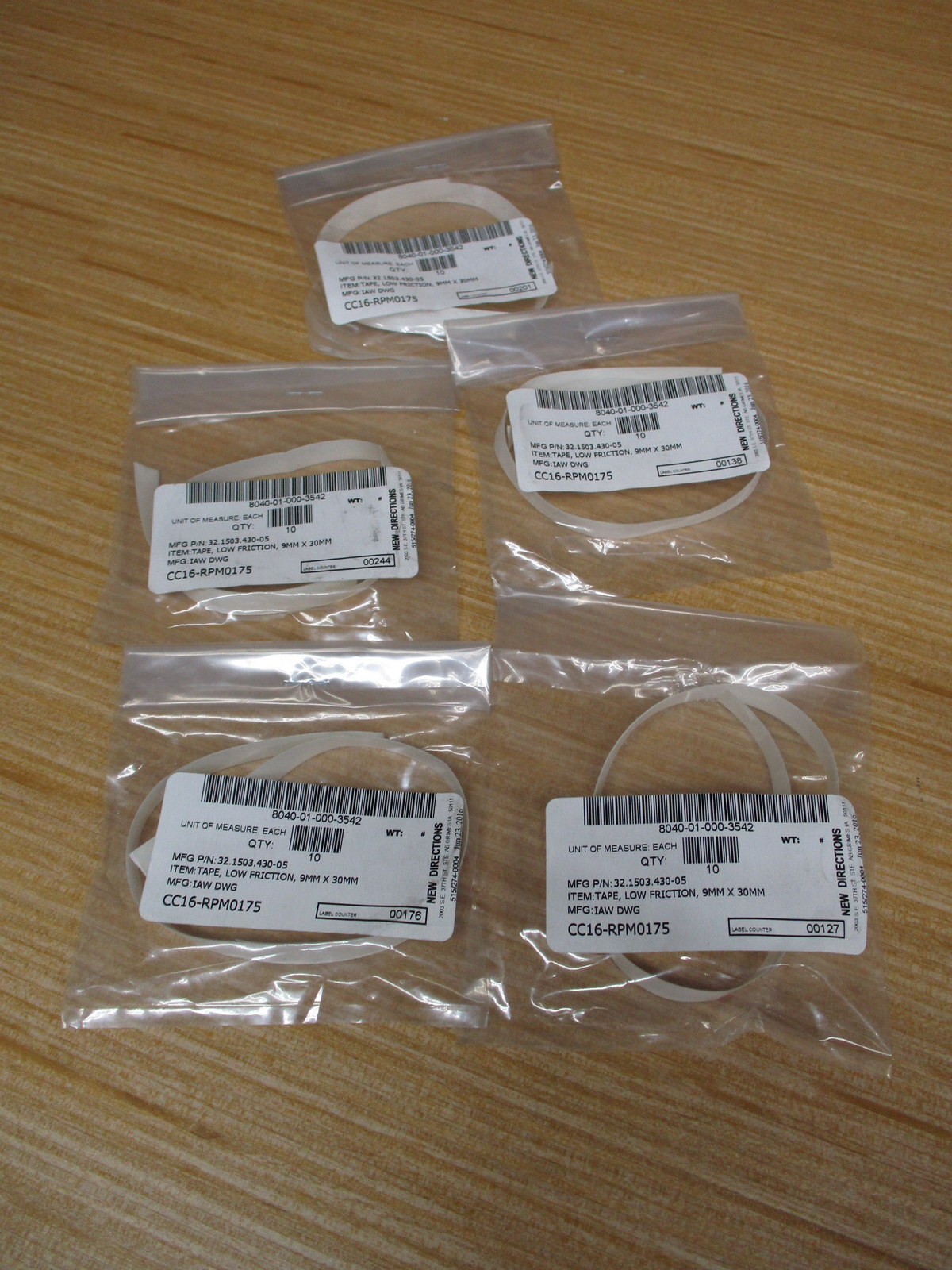 New Directions 32.1503.430-05 Low Friction Tape (Pack of 5)