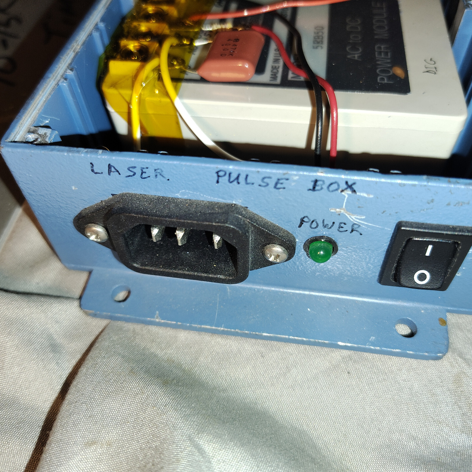 Laser pulse box 10K – 15K timing for buffer and detector acopian 5EB50 AC to DC