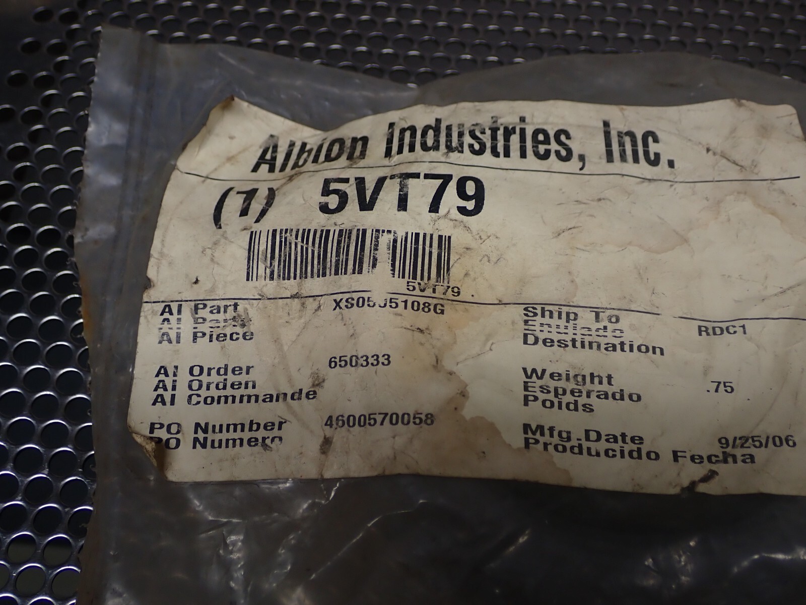 ALBION 5VT79 Xtra-Soft 5 X 1-1/4 Wheels New Old Stock (Lot of 5) See All Pics