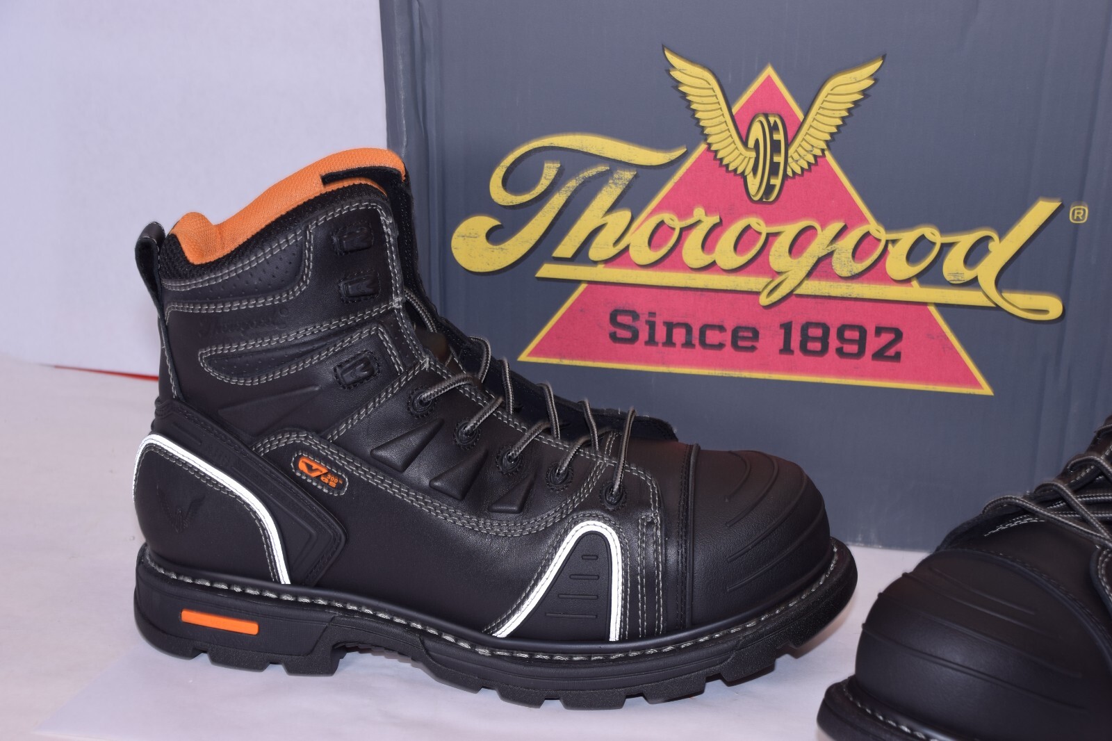 THOROGOOD 804-6444 Men 14 M 6″ Lace-To-Toe Composite Safety Toe Gen-Flex2, Black
