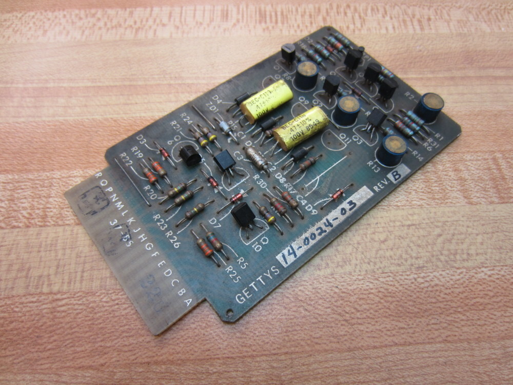 Gettys 14-0024-103 Firing Board 14-0024-03 Missing Capacitor
