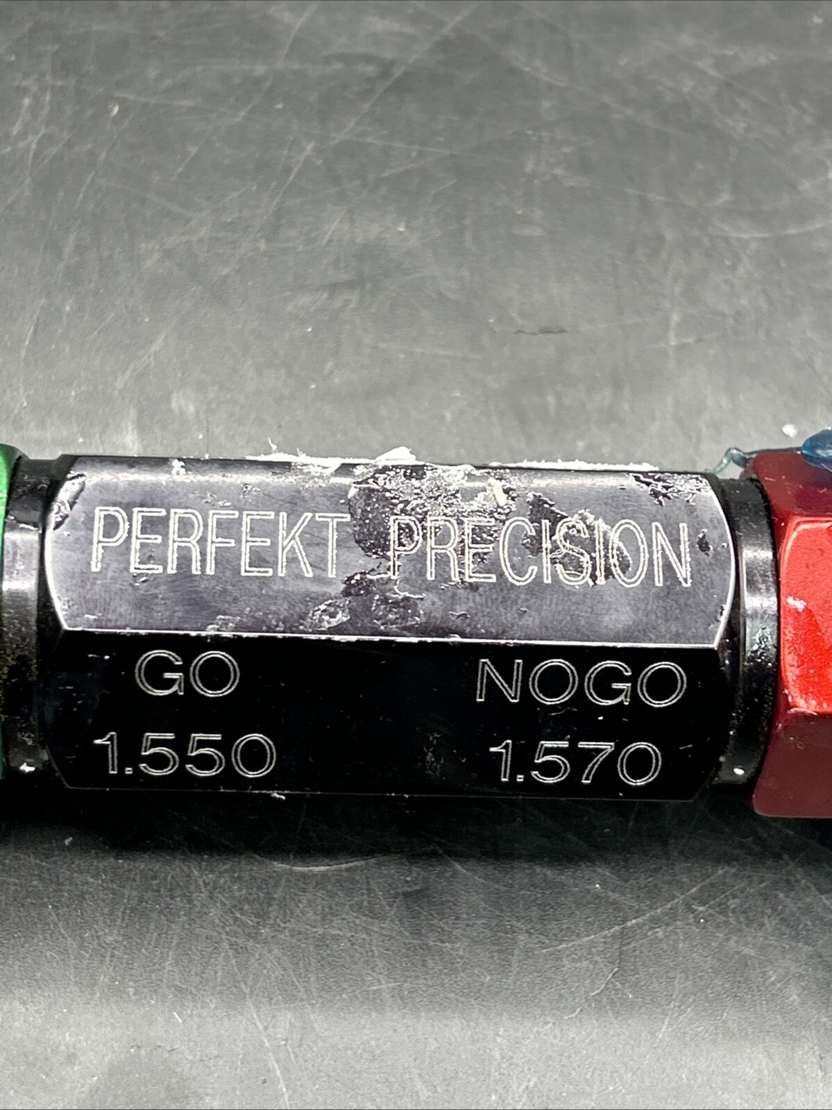 PERFEKT PRECISION 1.22/1.28 DP GO 1.550 NOGO 1.570 CYLINDRICAL GAUGE PLUG