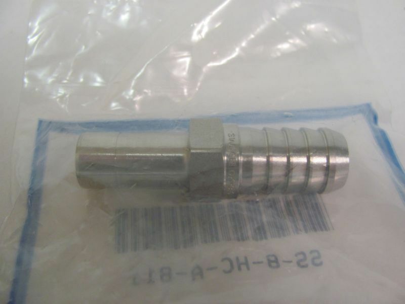 Lot of (2) Swagelok SS-8-HC-A-B Pneumatic Connector/Fitting, Hose/Tube/Tubing