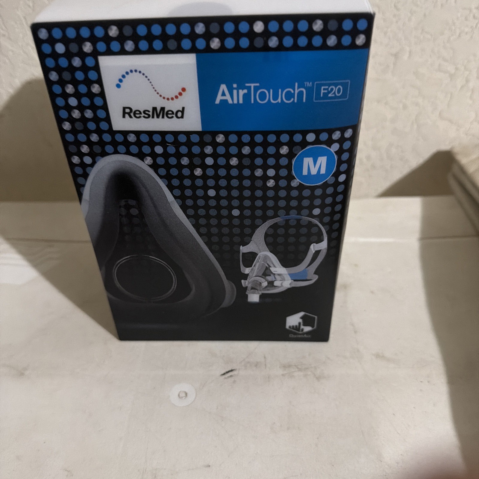 ResMed AirTouch F20 Full Face Mask w/ Headgear Size Medium 63001 NEW SEALED