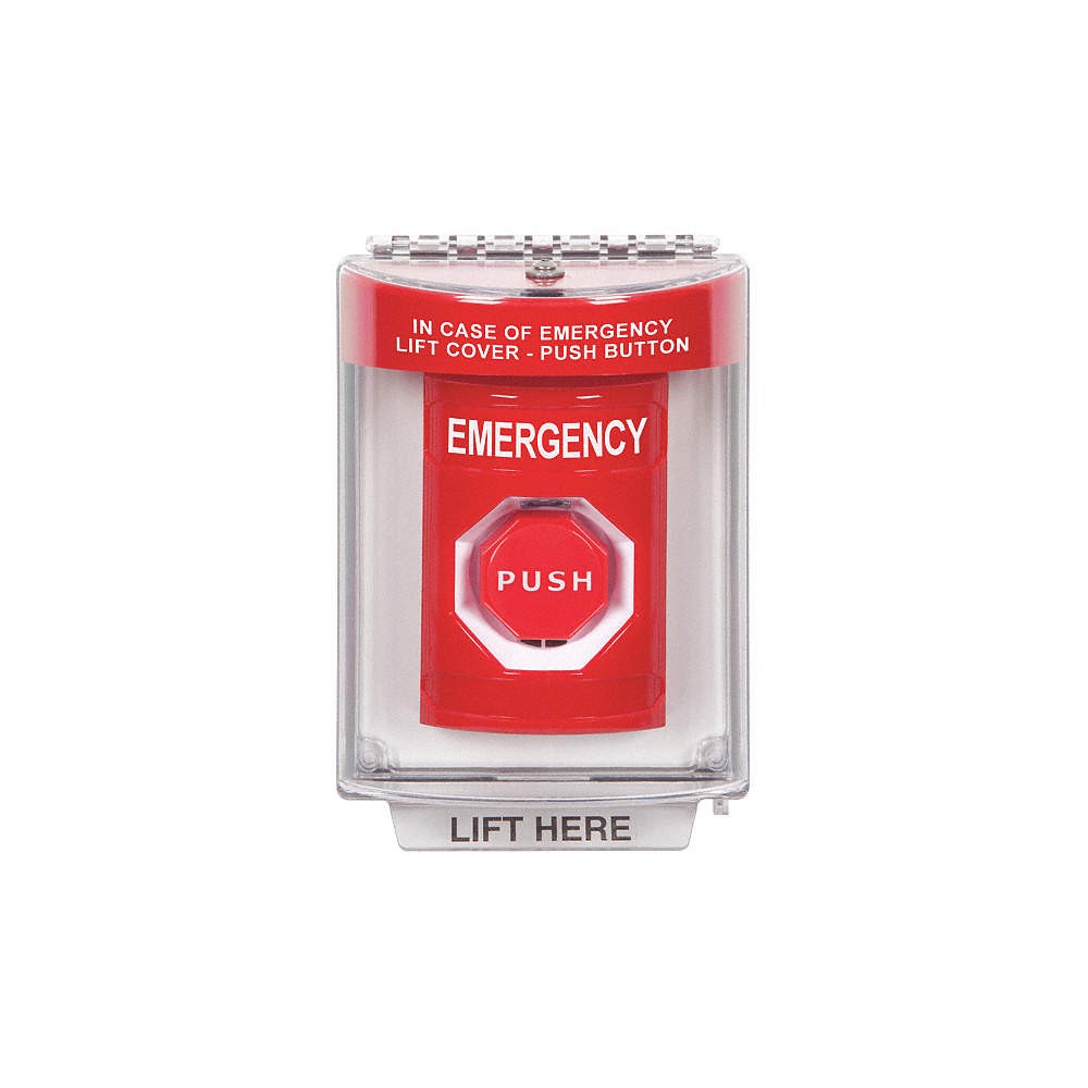 SAFETY TECHNOLOGY INTERNATIONAL SS2045EM-EN Emergency Push Button,Momentary Type