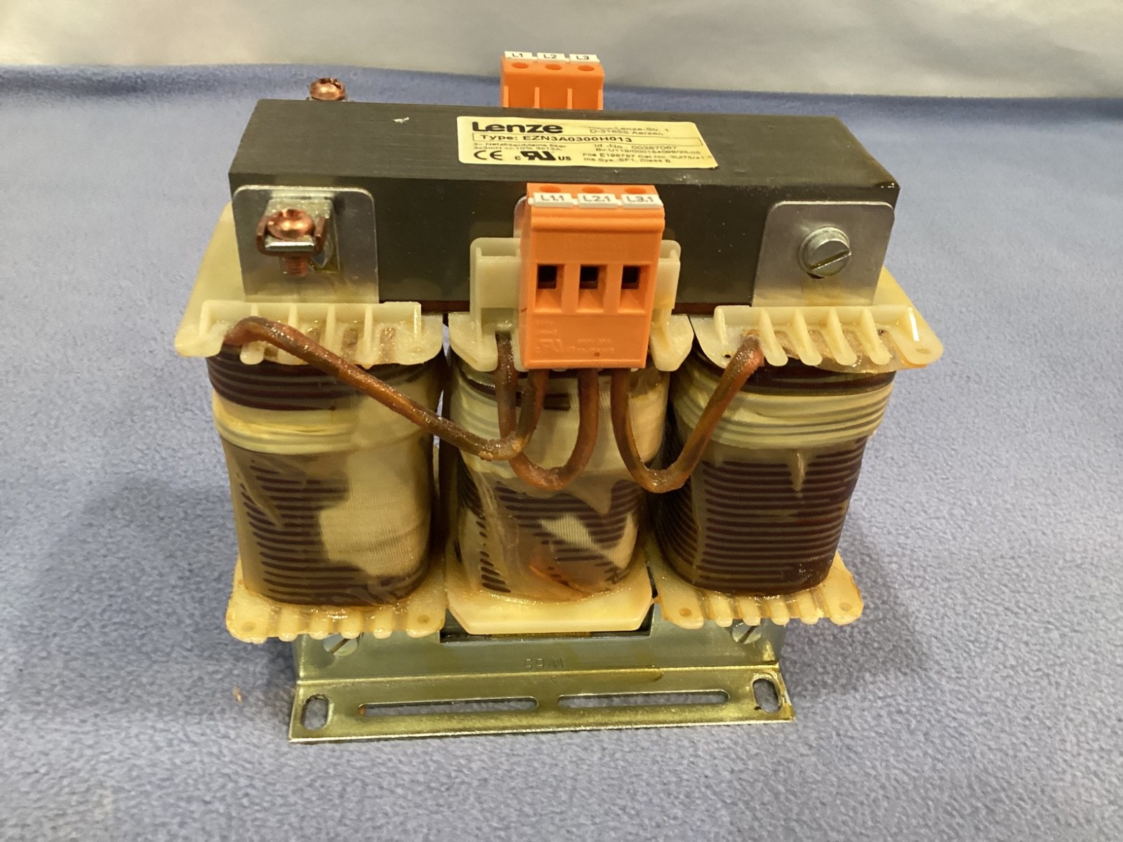 LENZE LINE REACTOR TYPE: EZN3A0300H013, CAT. NO. 3UI75/41.5