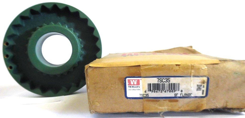 TB WOODS 7SC35, BORE DIAMETER 1-5/8″, OVERALL LENGTH 6-3/8″, MAX RPM 5250RPM