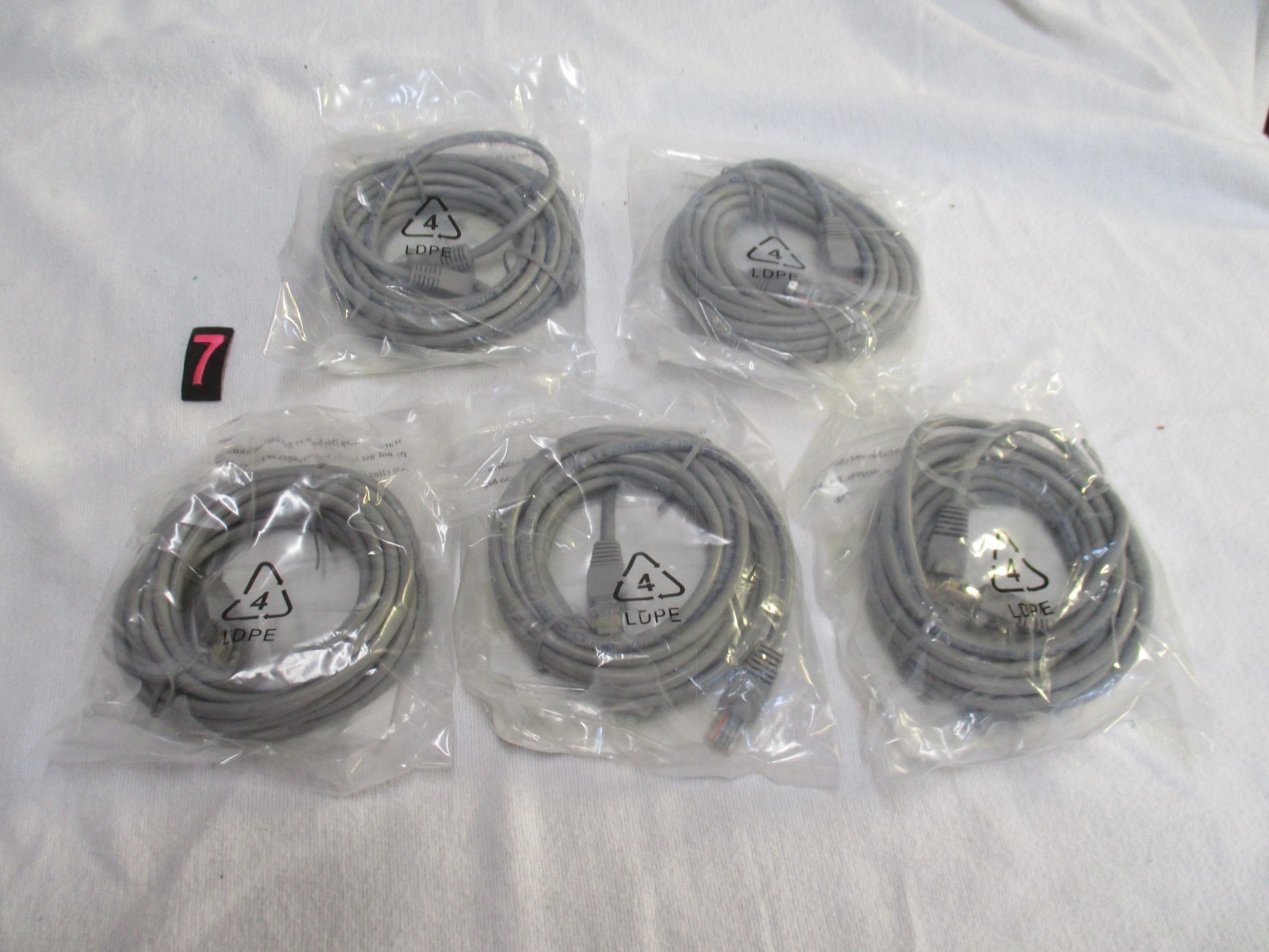 700204050 Avaya CAT5E Patch Cable (14 ft) Ethernet Cable Lot of 5