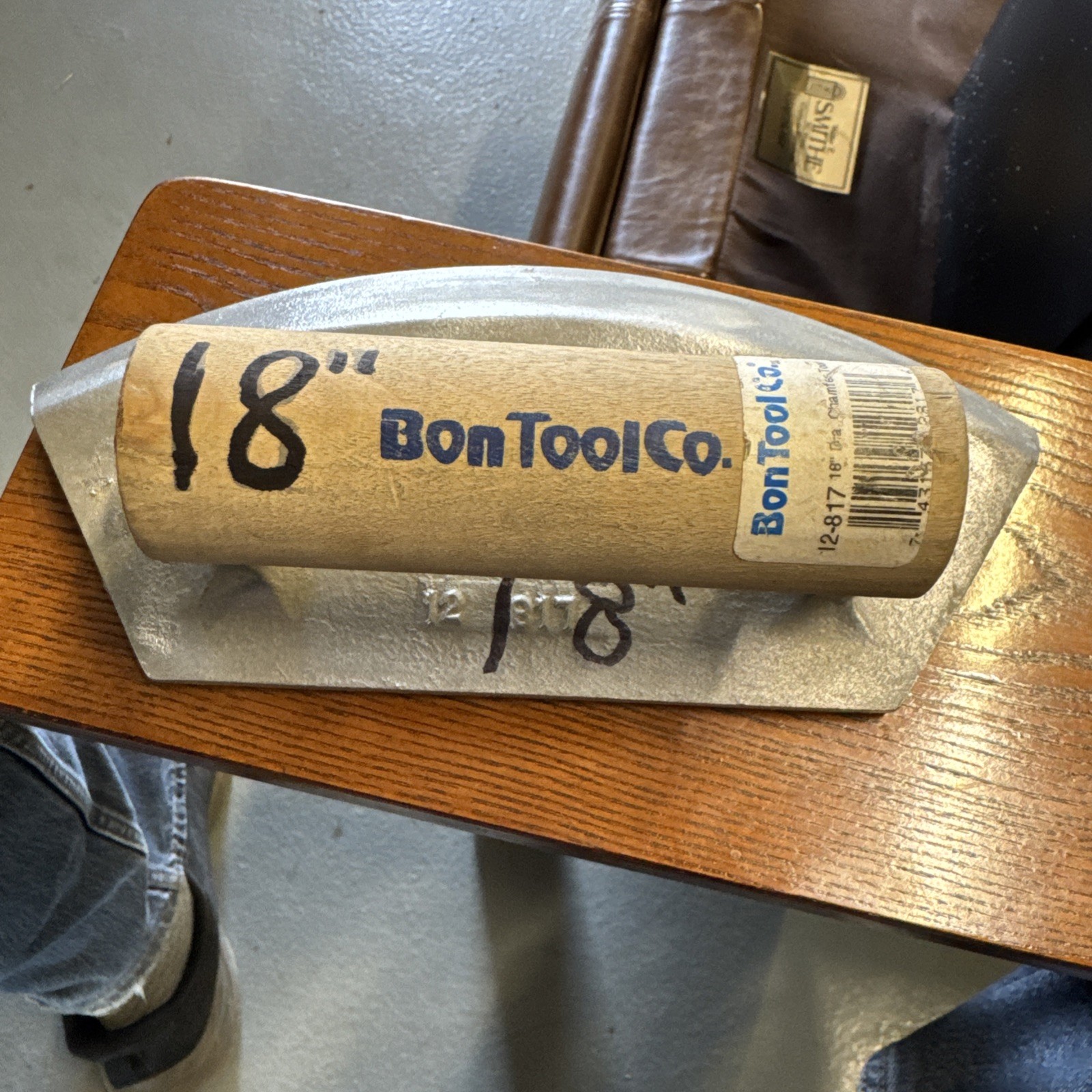 Bon 12-817 Radius Chamfer Tool – 18 Dia 3/4 Lip Wood Handle, Used Once.