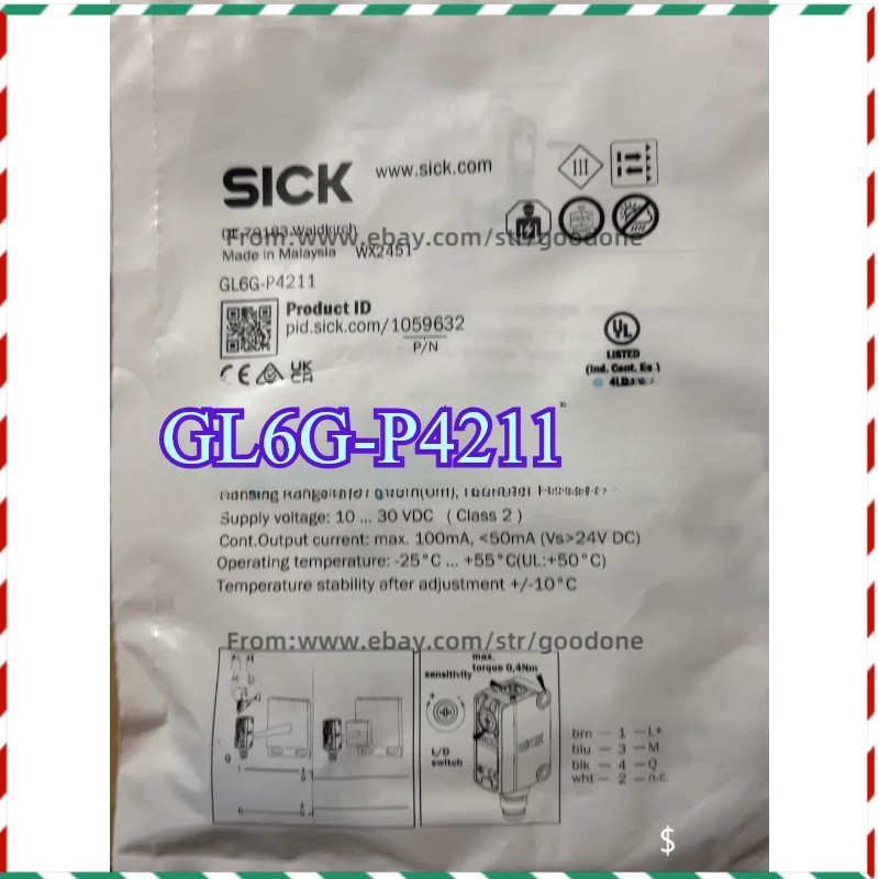GL6G-P4211 1PC NEW FOR SICK GL6GP4211 Photoelectric Switch Sensor Fast Shipping